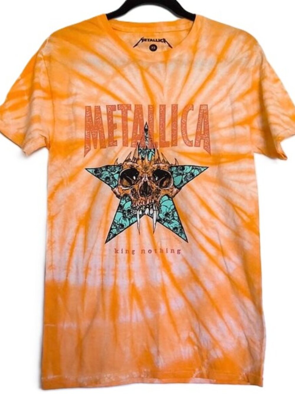 NWT Official Metallica Graphic Tee Shirt King Nothing Tie Dye Band Rock Metal XS